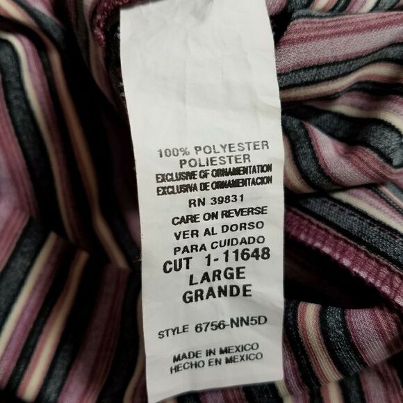 MY Michelle Multicolor Striped Dress Size Large - Picture 8 of 8